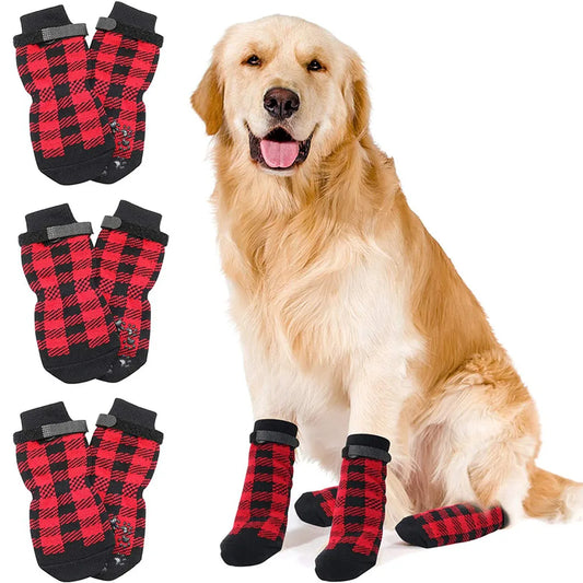 Dog Socks Anti-Slip - Soft Knitted Paw Protector for Indoor Wear - Deribla Store