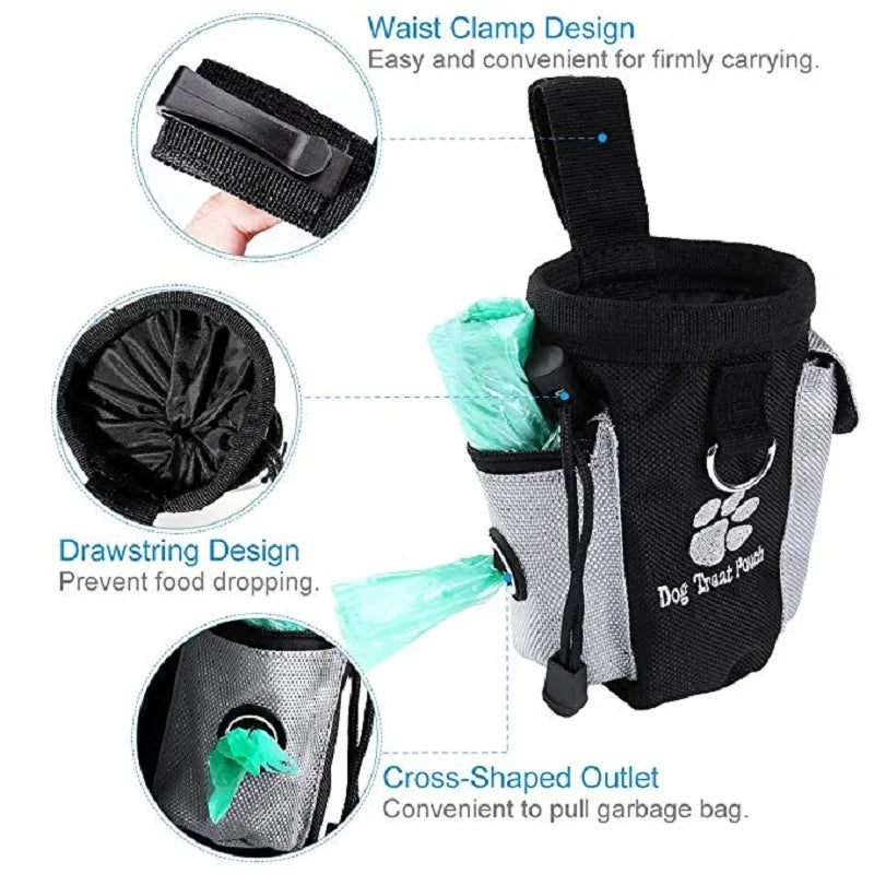 Dog Treat Bag - Portable Training Pouch with Large Capacity - Deribla Store