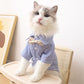 Summer Cat Shirt - Breathable Striped Vest for Cats & Small Dogs - Deribla Store