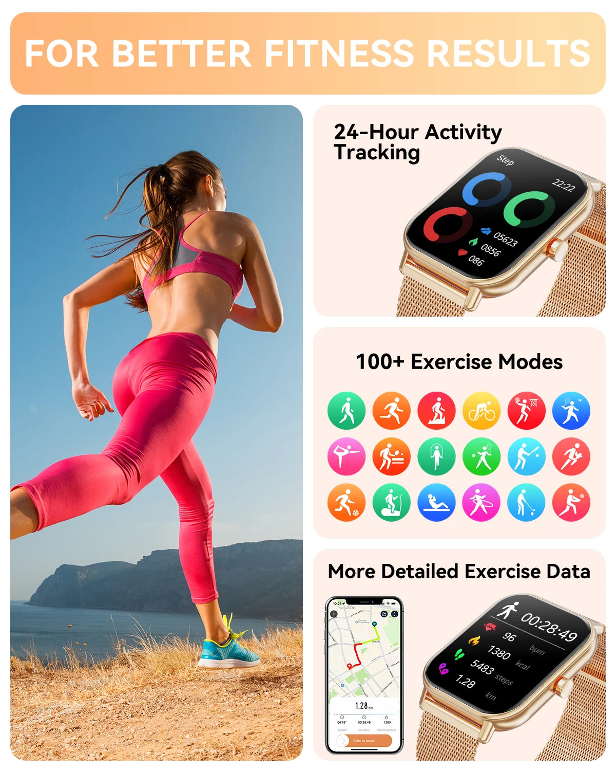 Karchilor 2025 Smartwatch, 1.85 High-Definition Large Screen