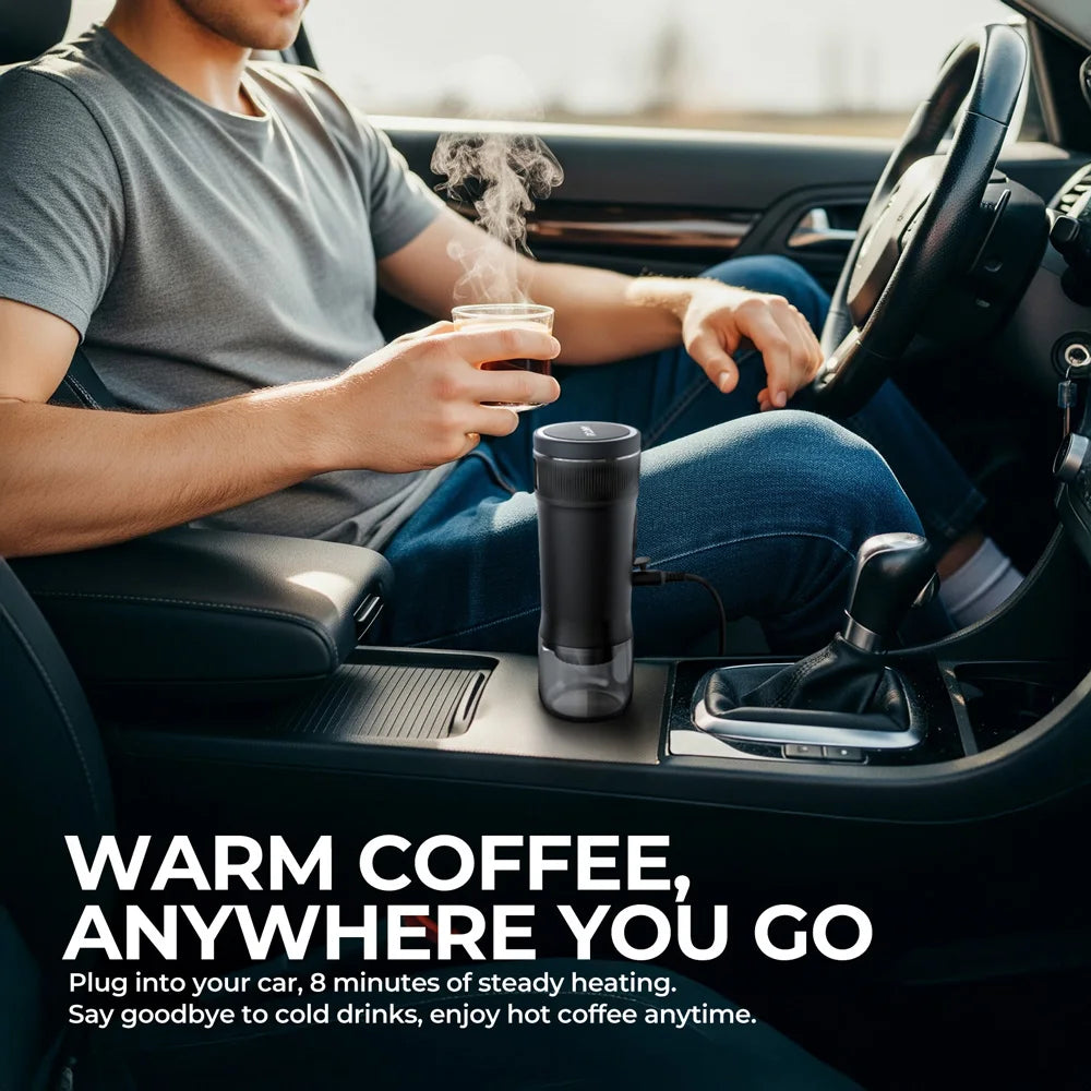Portable Coffee Maker DC12V - Car Camping Travel Espresso - Deribla Store