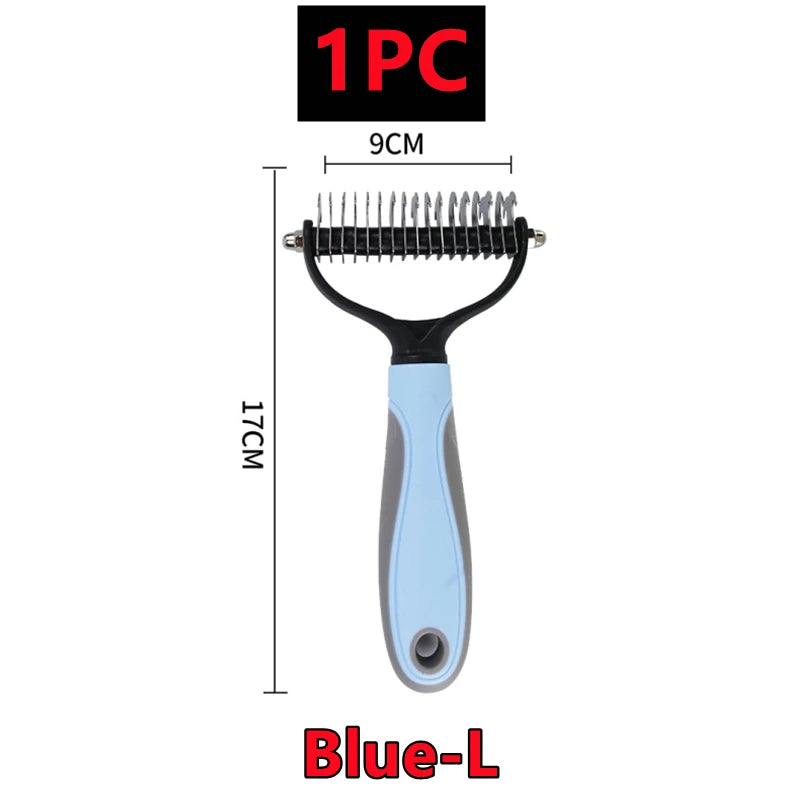 Professional Dog Dematting Comb - Wooden Handle Knot Remover Brush for Dogs & Cats - Deribla Store
