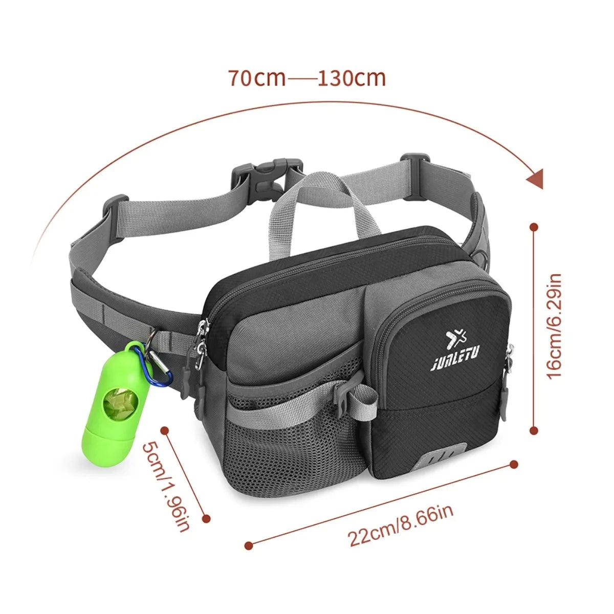 Hands-Free Dog Leash with Waist Bag - Retractable Reflective Running Leash - Deribla Store