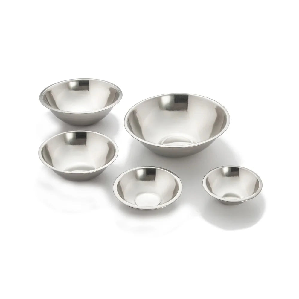 5 Piece Stainless Steel Mixing Bowl Set Durable Easy Clean Nesting