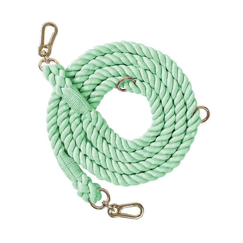 Handmade Braided Dog Leash - 250cm Strong Cotton Rope Heavy Duty Leash - Deribla Store
