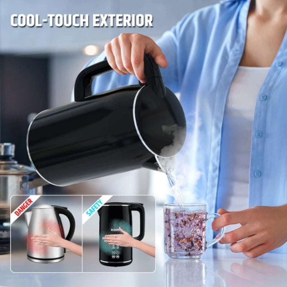 Electric Kettle 1.6L Temperature Control - 220V Auto Power-Off - Deribla Store