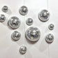 Wall Disco Ball Mirrored Designs Metallic Home Decor Mirror Ball