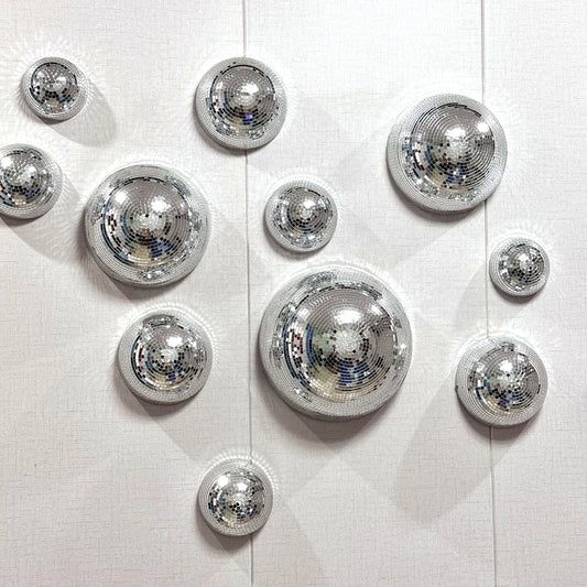 Wall Disco Ball Mirrored Designs Metallic Home Decor Mirror Ball