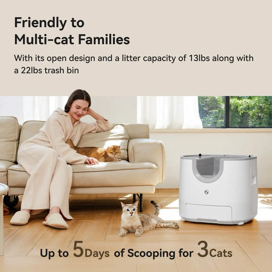 Automatic Cat Litter Box - Furoomate Self-Cleaning 11L Smart - Deribla Store