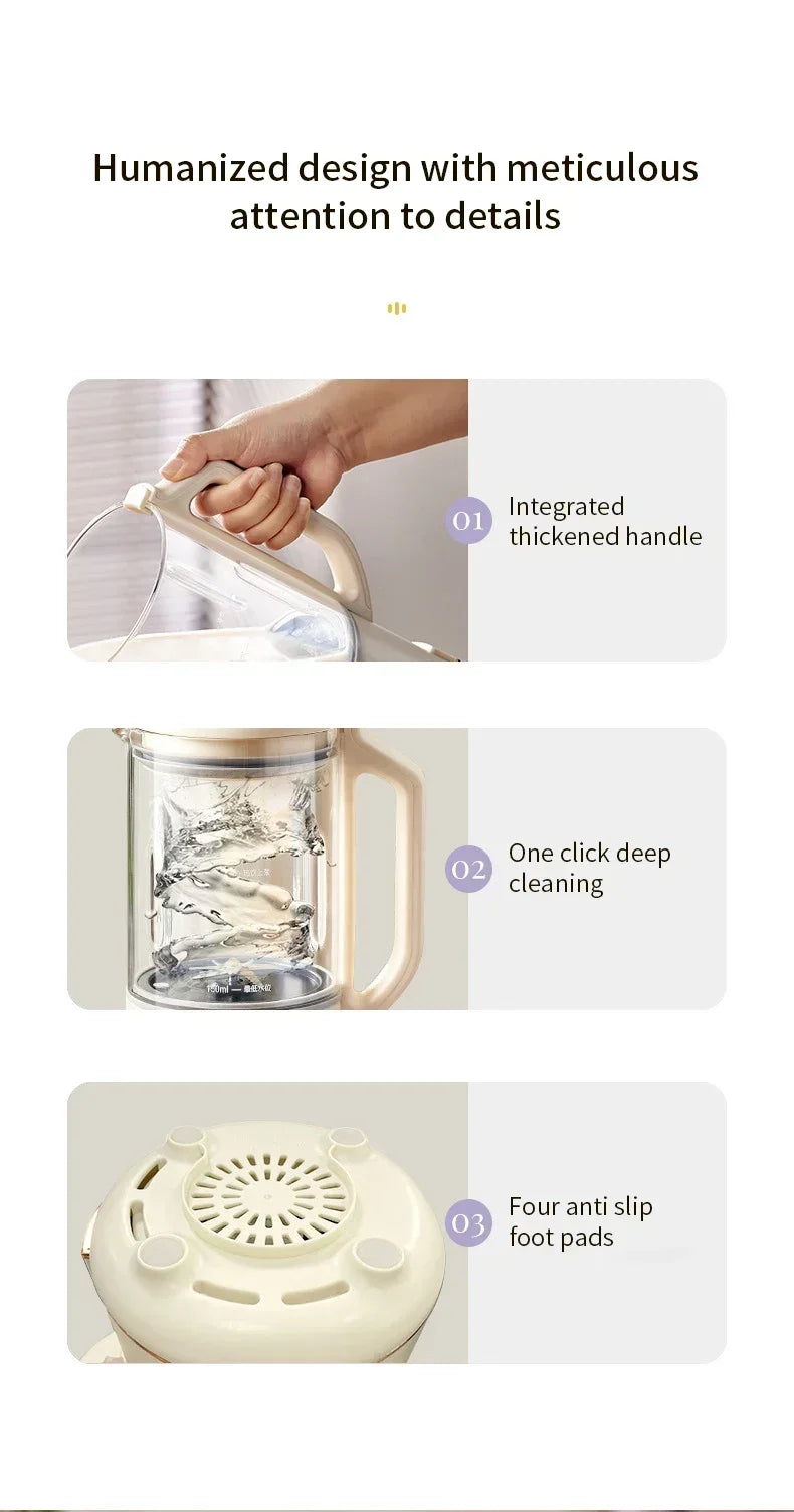 800ml Soy Milk Maker - Electric Multifunctional Blender for Soy Milk, Rice Paste & Smoothies - Deribla Store