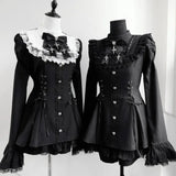 Y2k Aesthetic Lolita Style Bow Dress Shorts Set Japanese Women