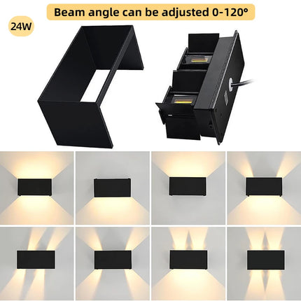 LED Wall Lamp - IP65 Waterproof Indoor Outdoor Light 6W-24W