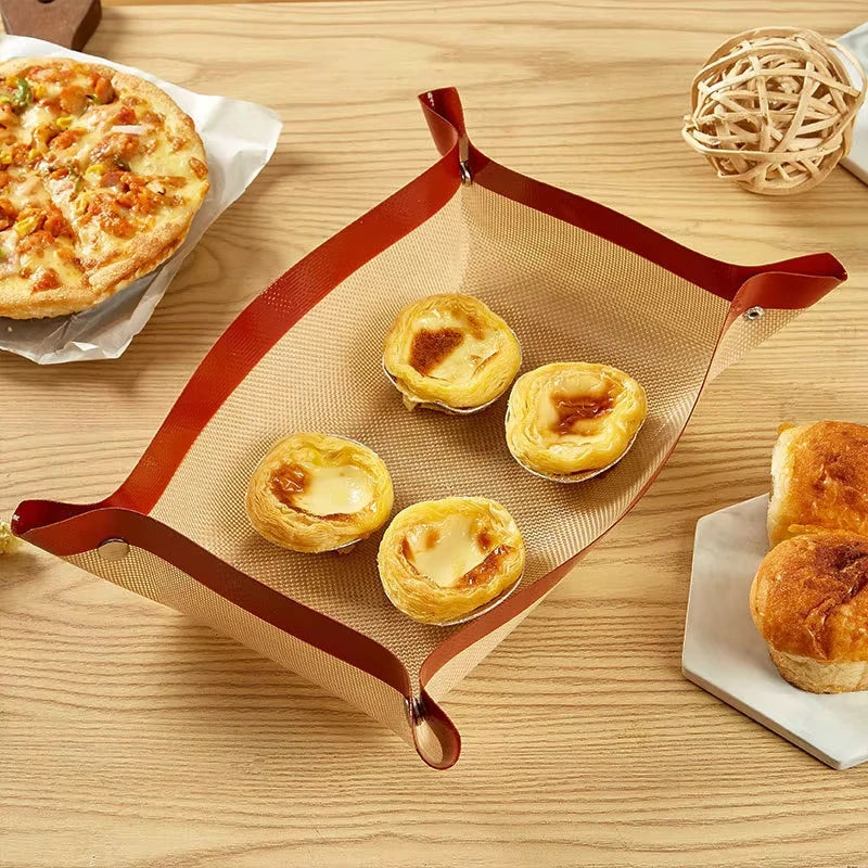 Portable Oven Baking Mat Button Silicone Baking Mat Heat-Resistant