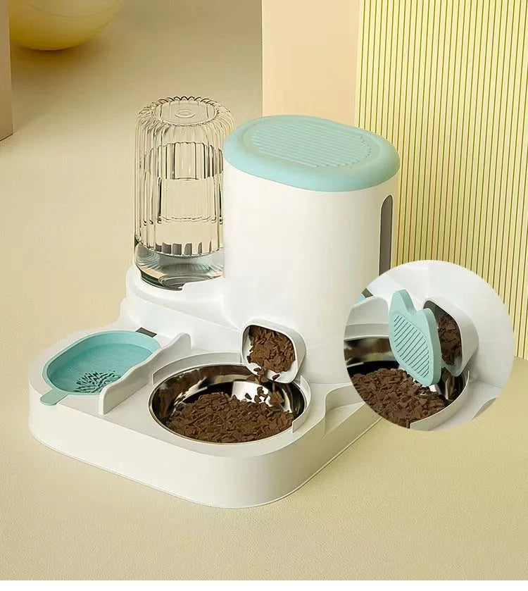 Automatic Pet Feeder Water Dispenser - 2-in-1 Bowl Set - Deribla Store