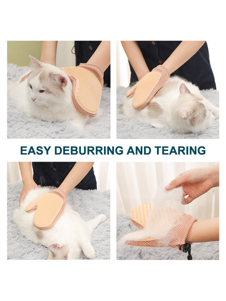 Pet Grooming Glove - Gentle Hair Remover Brush for Dogs & Cats - Deribla Store
