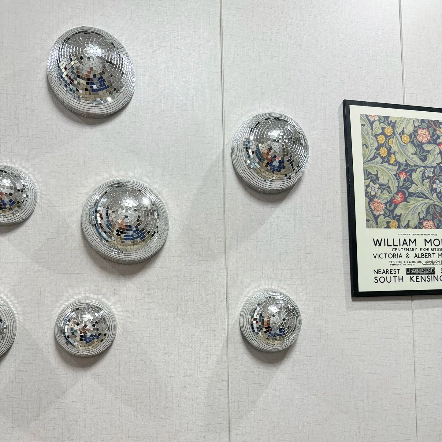 Wall Disco Ball Mirrored Designs Metallic Home Decor Mirror Ball