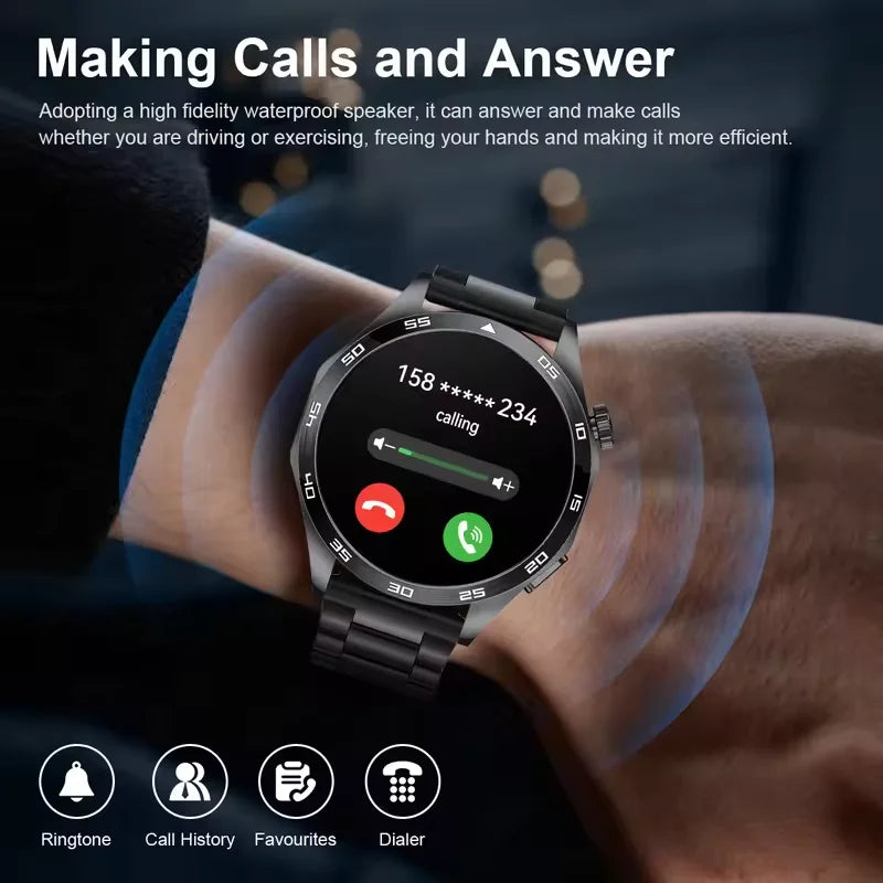 For HUAWEI GT5 Pro GPS NFC Smart Watch Men 360*360 AMOLED