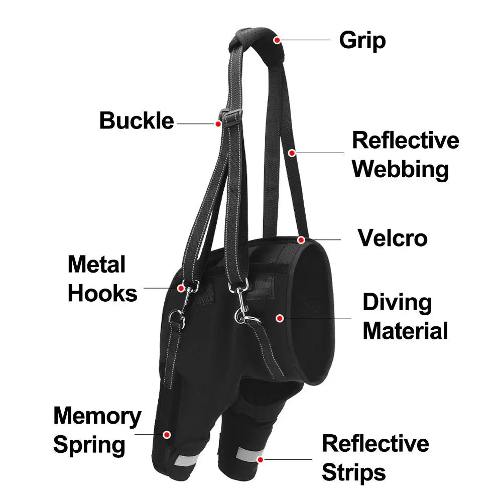 Dog Lift Harness - Adjustable Rear Leg Support with Padded Handle for Senior Dogs - Deribla Store