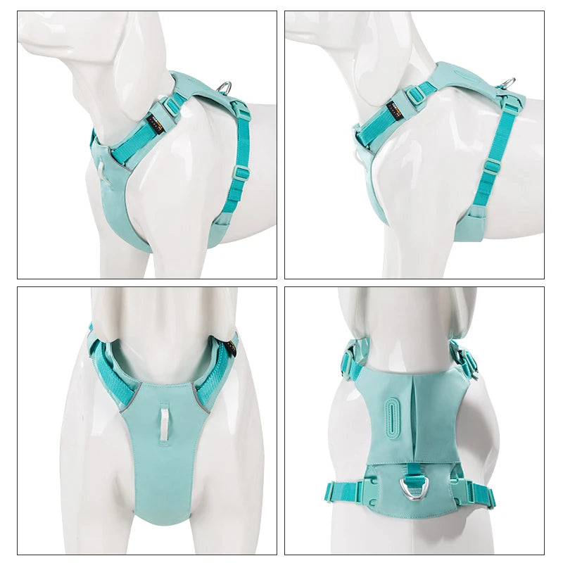 No-Pull Dog Harness - Reflective Nylon with Pocket & Adjustable Fit - Deribla Store