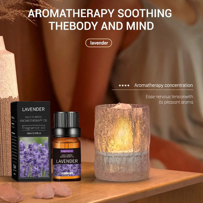 Pure Essential Oils - 10ml Aromatherapy & Massage Set