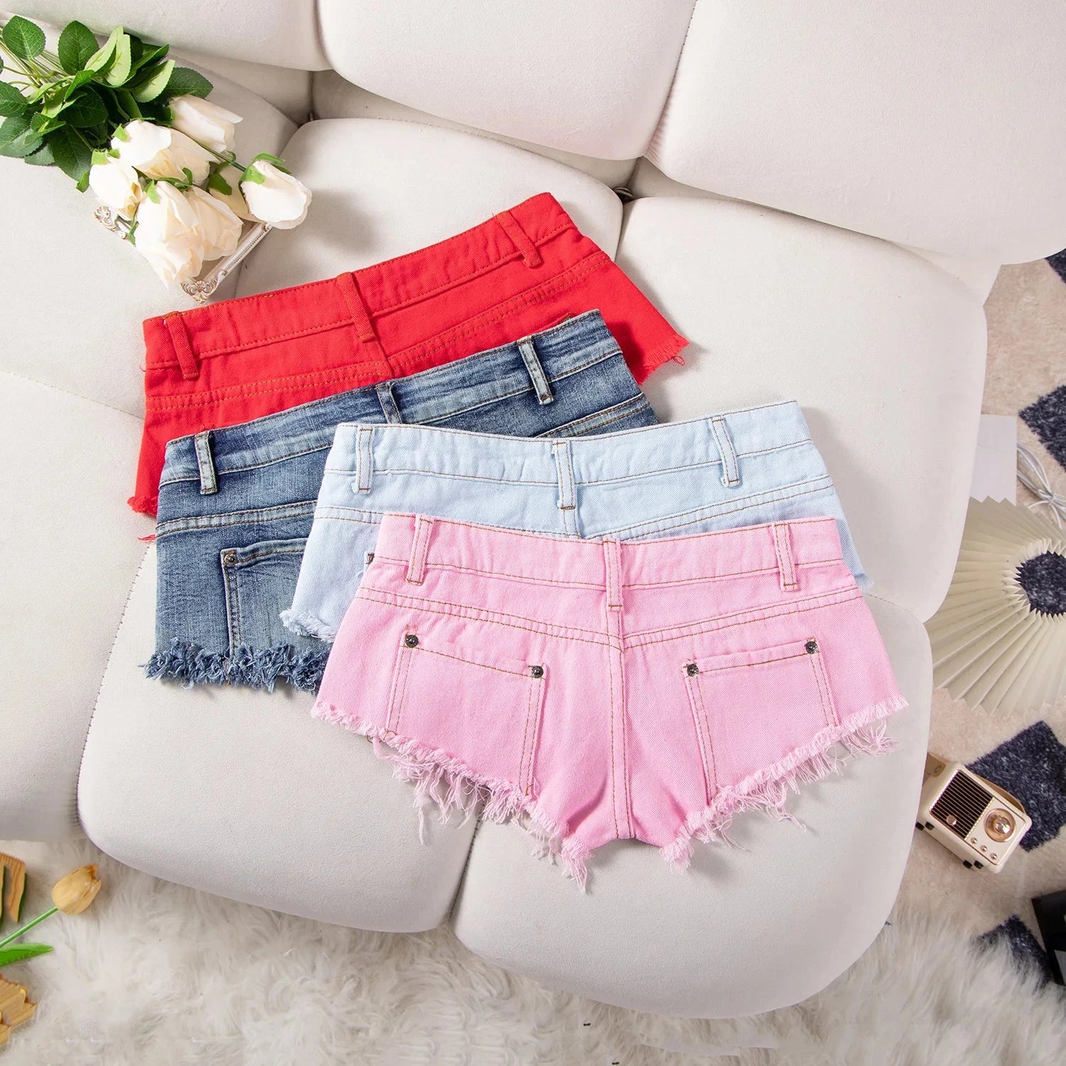 25 New Summer Fashion Sexy Low Waist Ripped Women's Denim Shorts Hot Pants Jeans Booty Shorts Deribla Store