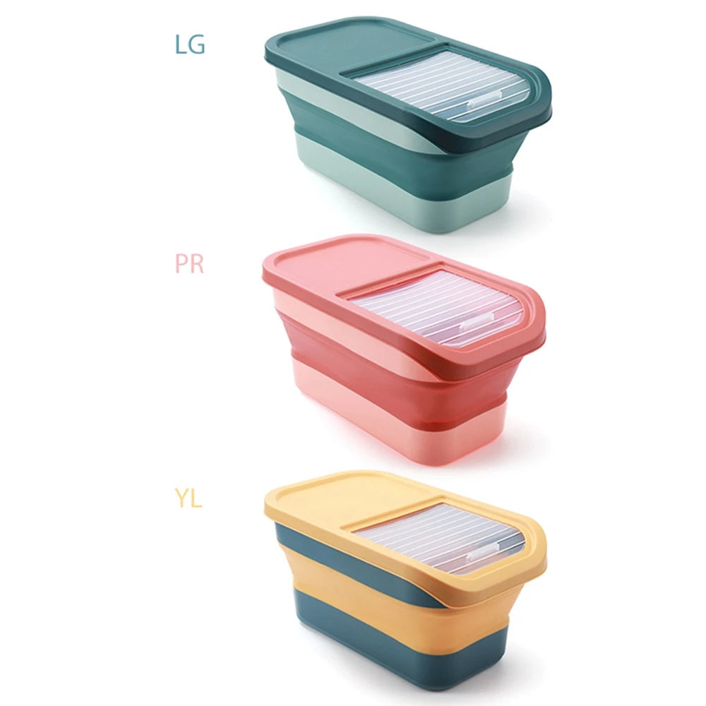 Collapsible Pet Food Storage Container