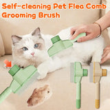Self-Cleaning Pet Flea Comb - Washable Grooming Brush for Knot & Hair Removal - Deribla Store