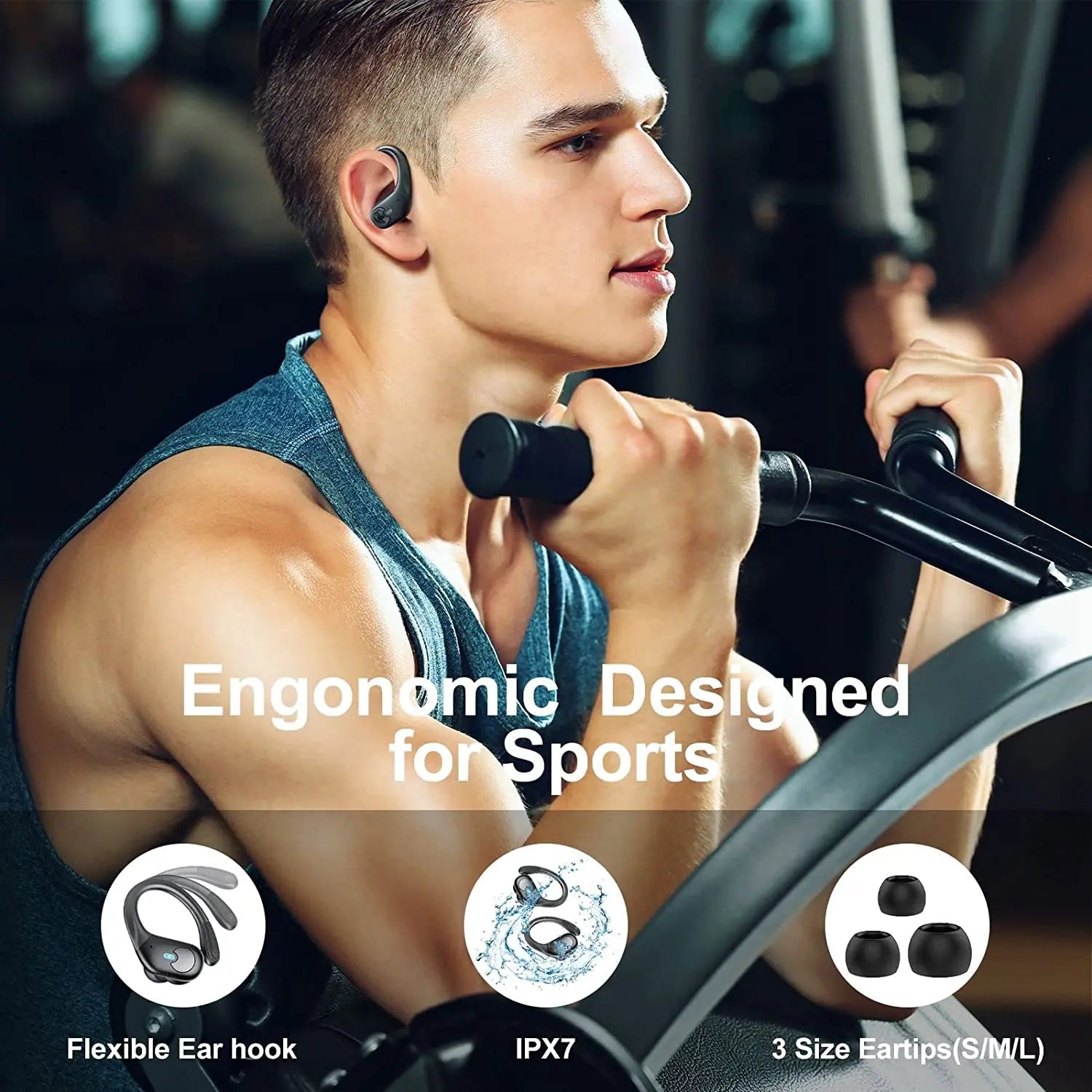 True Wireless Sports Earbuds