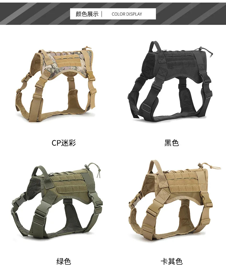 Camouflage Tactical Dog Harness 
