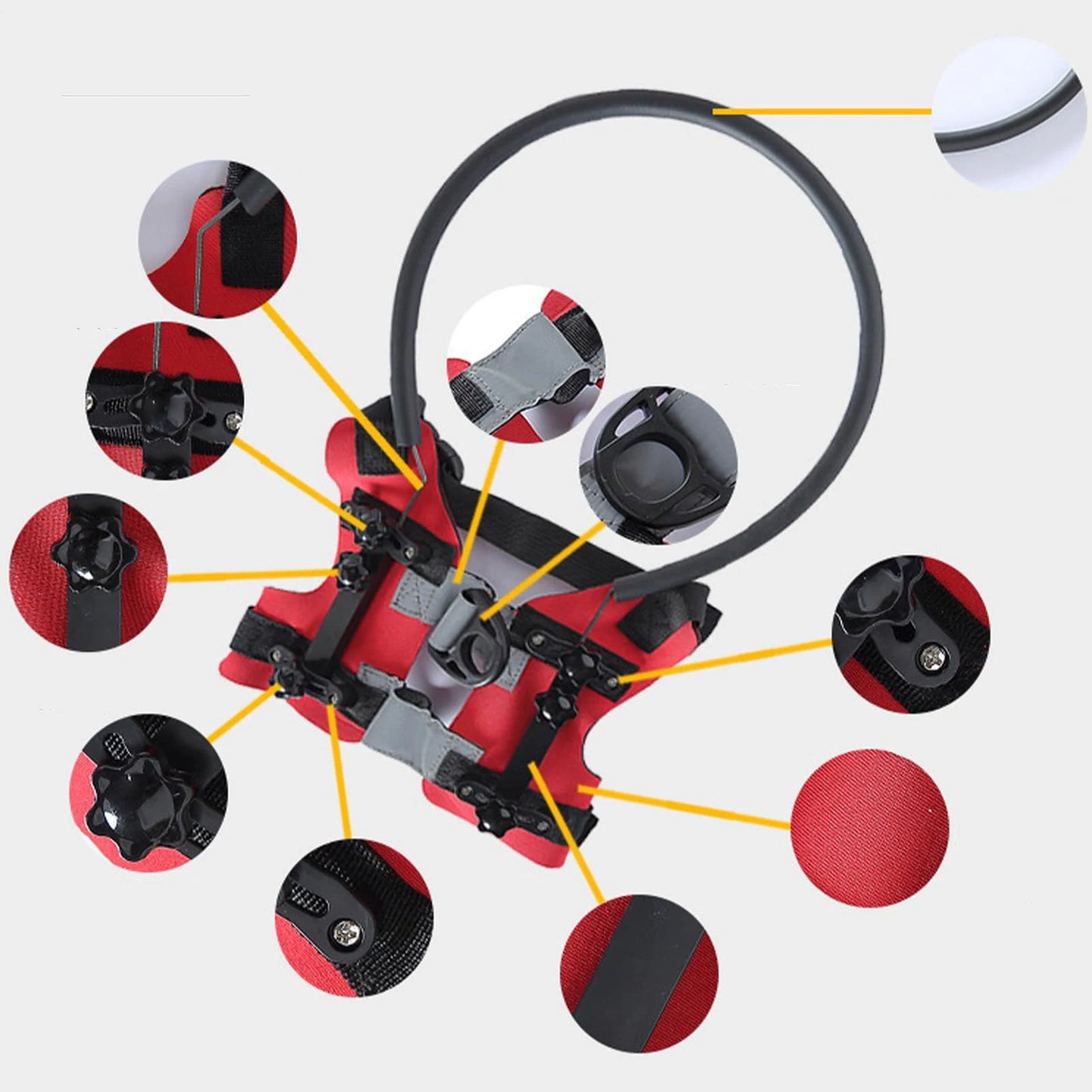 Blind Dog Harness Guiding Device Pet Halo Harness For Cats Pet Vest Ring For Blind Dogs Or Visually Impaired Pets To Avoid - Deribla Store