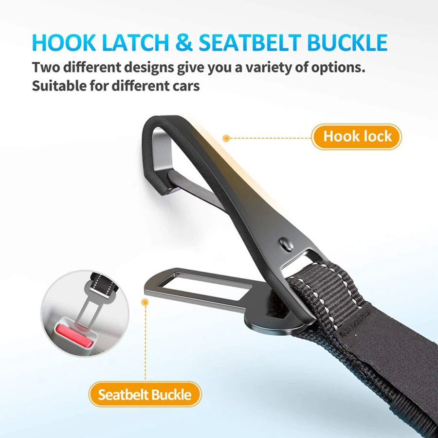 Dog Car Safety Belt - Reflective Extendable Pet Seatbelt for Medium to Large Dogs - Deribla Store