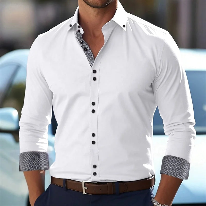 Men's formal shirt button down shirt wrinkle-resistant wedding