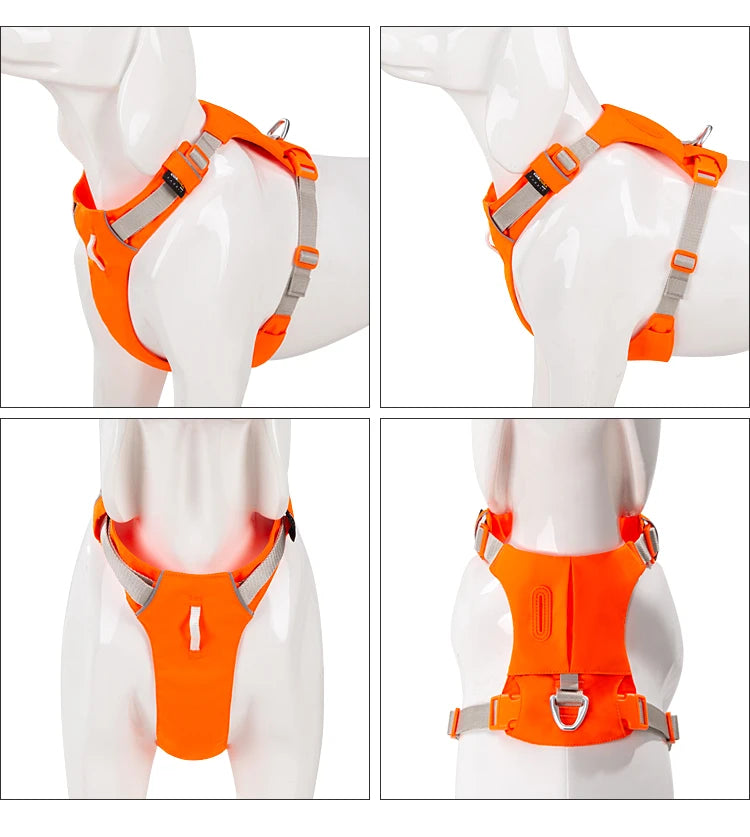 No-Pull Dog Harness - Reflective Nylon with Pocket & Adjustable Fit - Deribla Store