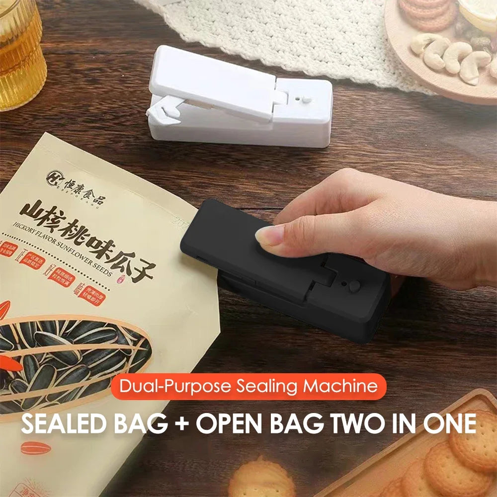 Mini Magnetic Sealer 2-in-1 Rechargeable - Bag Cutter Heat - Deribla Store