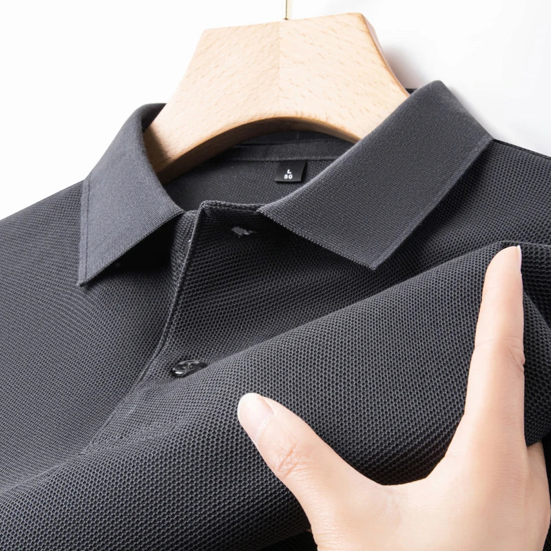 Men's 100% Cotton Polo Shirt Summer Fashion Casual Short