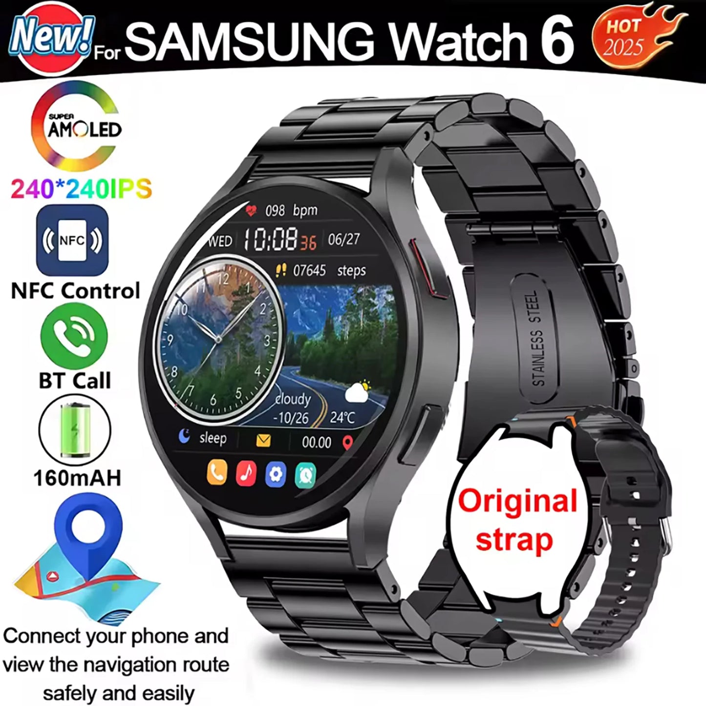 2025New Smart Watch For Samsung Galaxy Watch 7 Men GPS