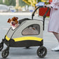 Premium Dog Stroller Pram 4 Wheel Foldable Cart Travel Walk Pet Jogger Wagon for Small Medium Large Dogs - Deribla Store