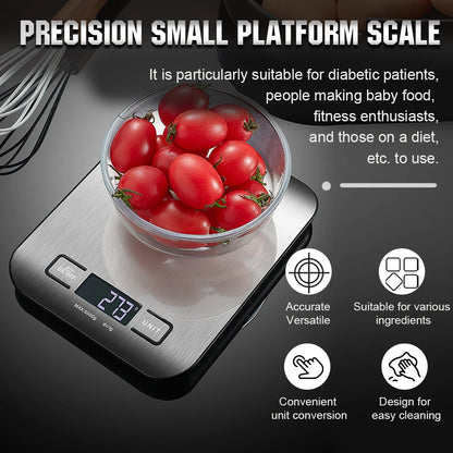 Precise Platform Scale USB Charging Kitchen Food Scale Multifunction