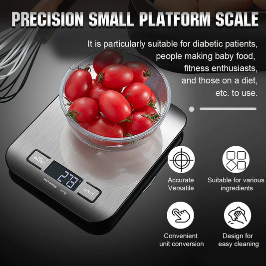 Precise Platform Scale USB Charging Kitchen Food Scale Multifunction