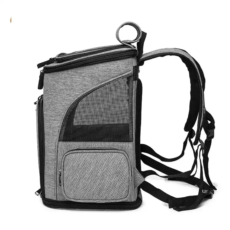 Expandable Pet Carrier Backpack - Large Capacity Breathable Travel Bag for Cats & Dogs - Deribla Store