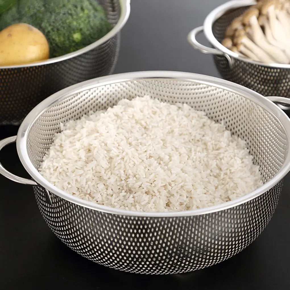 All Purpose Stainless Steel Fine Mesh Strainer Net Baskets with Handles
