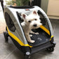 Premium Dog Stroller Pram 4 Wheel Foldable Cart Travel Walk Pet Jogger Wagon for Small Medium Large Dogs - Deribla Store