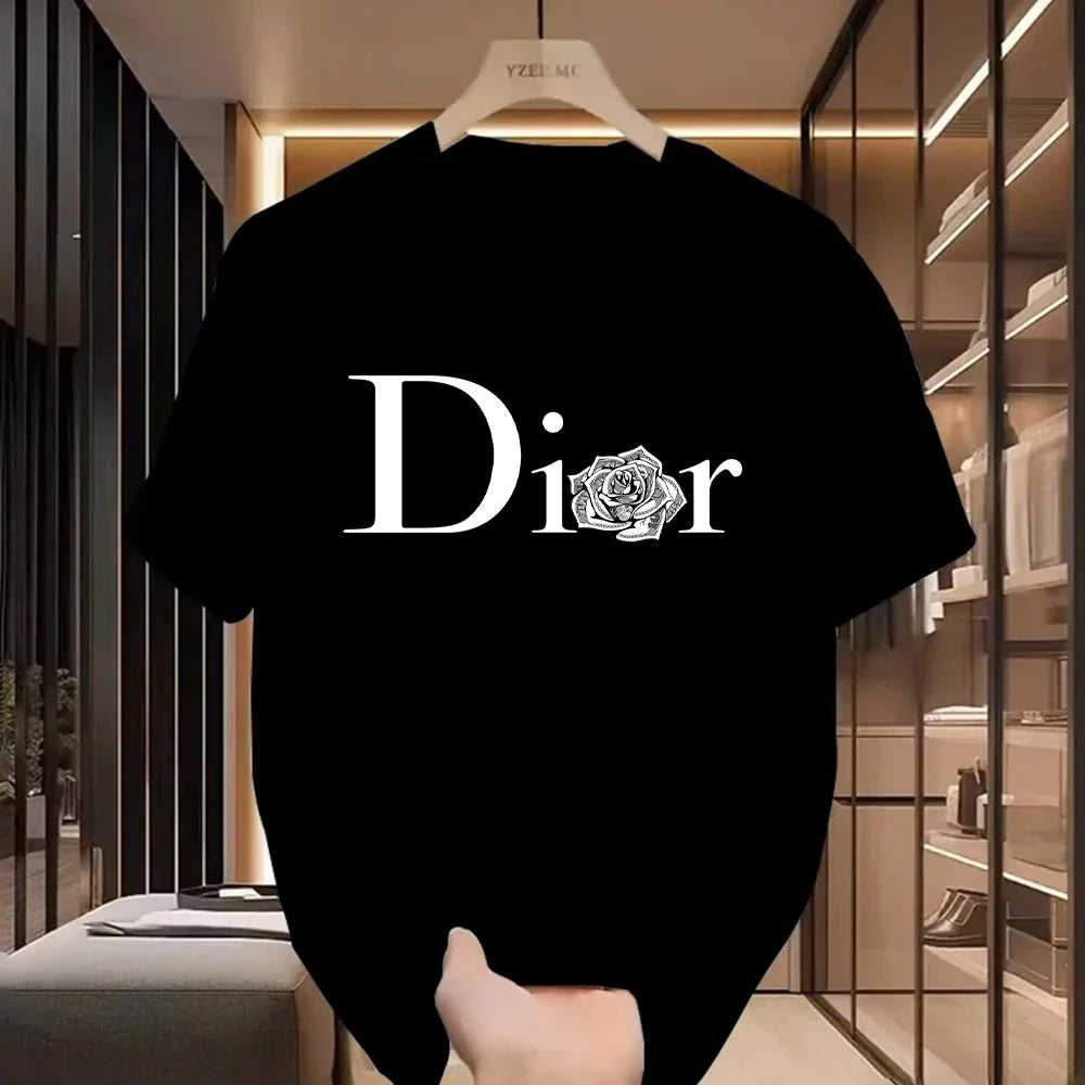T-shirt décontracté pour femme, style Harajuku Y2K, design de luxe