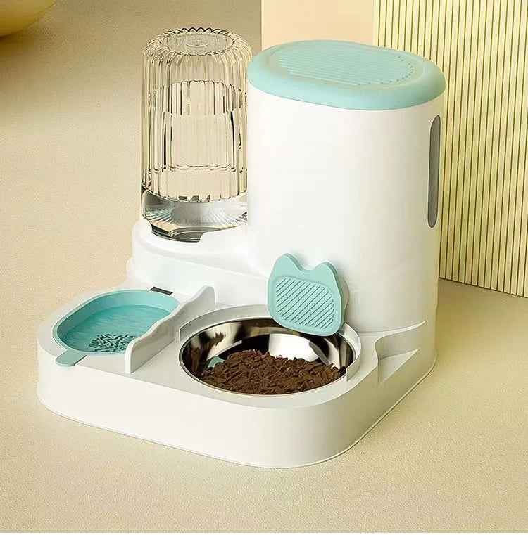 Automatic Pet Feeder Water Dispenser - 2-in-1 Bowl Set - Deribla Store