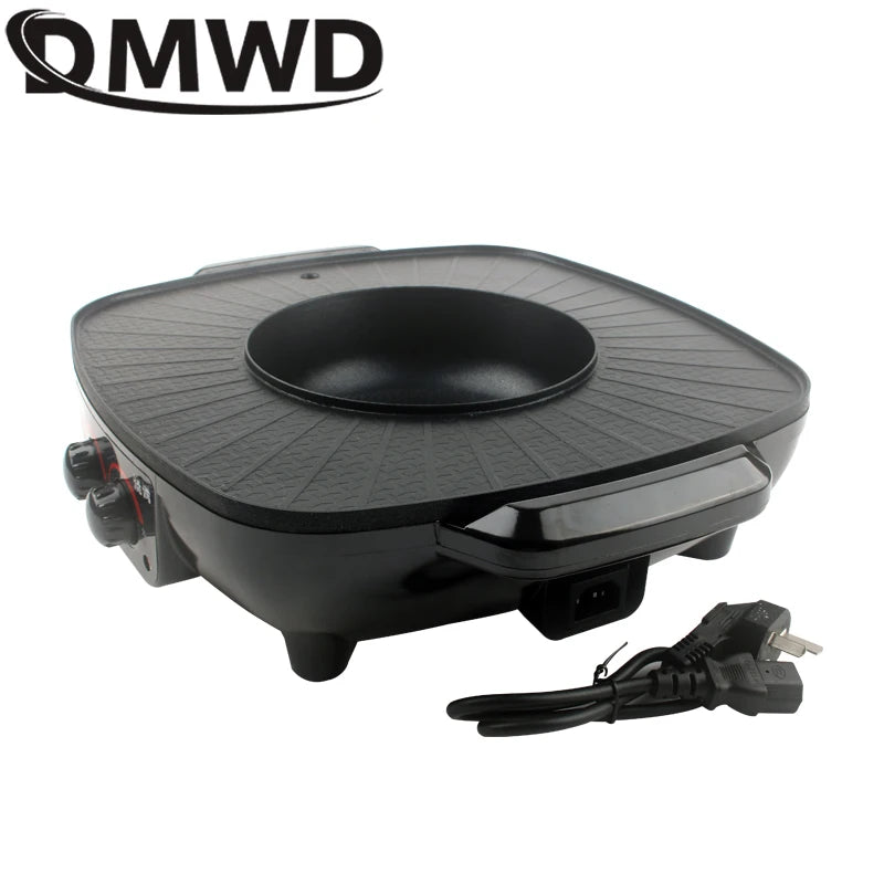 Electric Grill Smokeless BBQ DMWD - Korean Hot Pot Indoor - Deribla Store