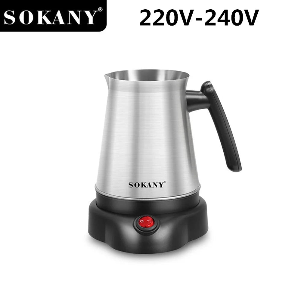 Turkish Coffee Maker 800ML Electric - 6 Cups Moka Pot 220V - Deribla Store