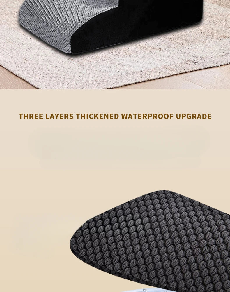 Pet Stairs 2/3 Steps - Memory Foam Dog Ramp with Non-Slip Washable Cover - Deribla Store