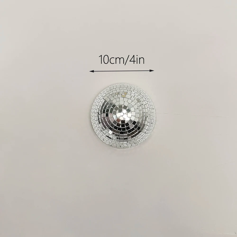 Wall Disco Ball Mirrored Designs Metallic Home Decor Mirror Ball