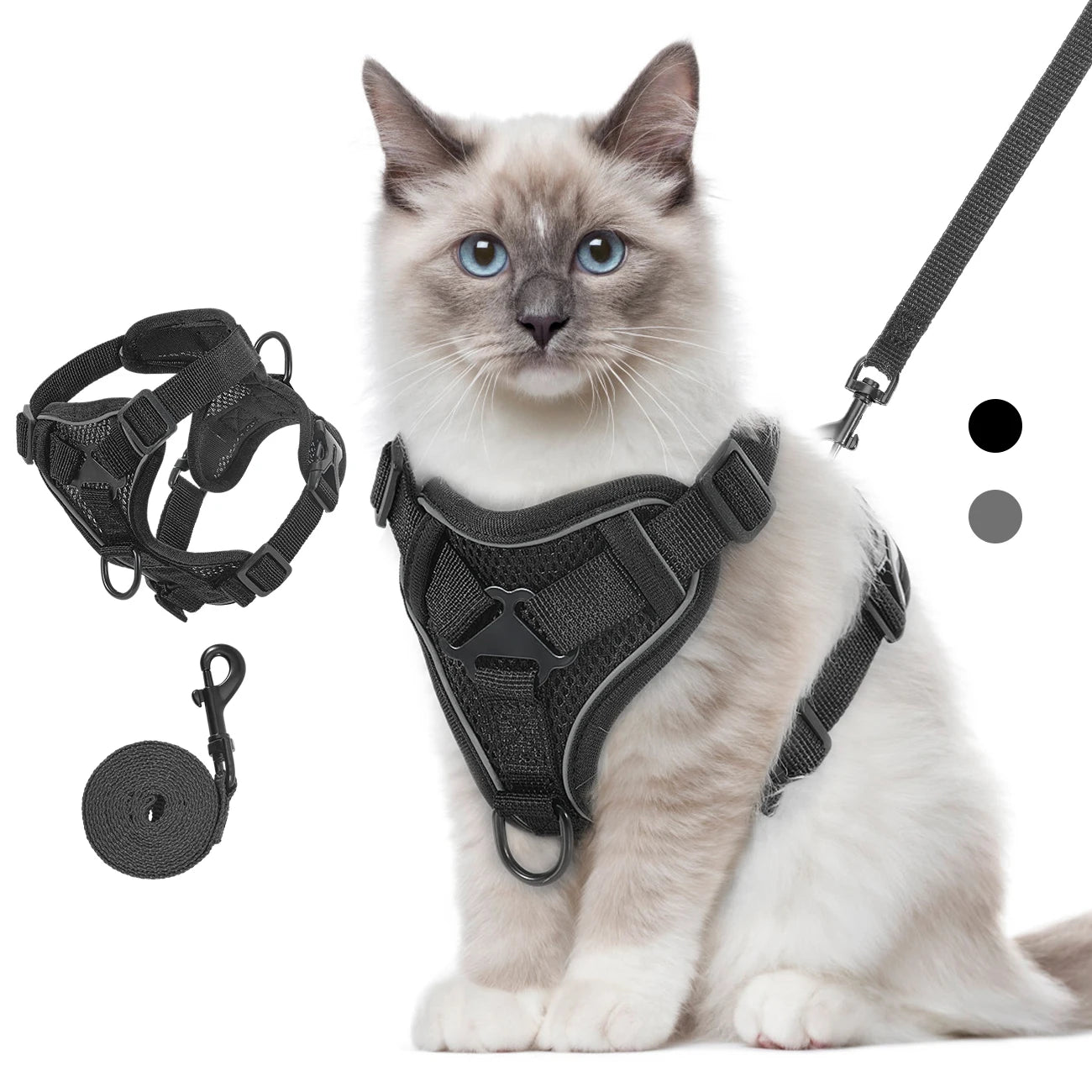 Cat Harness & Leash Set - Adjustable Reflective Vest for Walking - Deribla Store