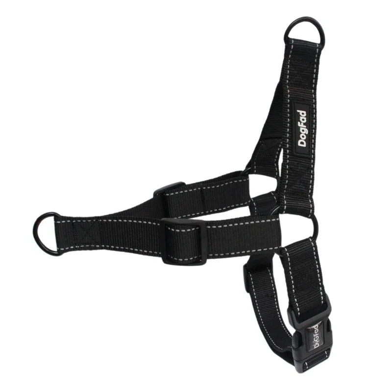 No-Pull Dog Harness - Adjustable Nylon with 2 Leash Attachments for Training - Deribla Store